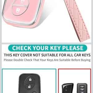 Pink Key Fob Cover for Car Keys